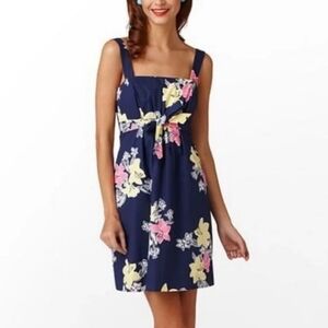 Lilly Pulitzer Avaline Tie-Front Mini Dress S | Strapless Cruise Resort Beach